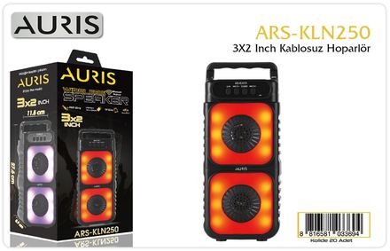Auris KLN250 Speaker 2X3 inç Bluetooth Hoparlör